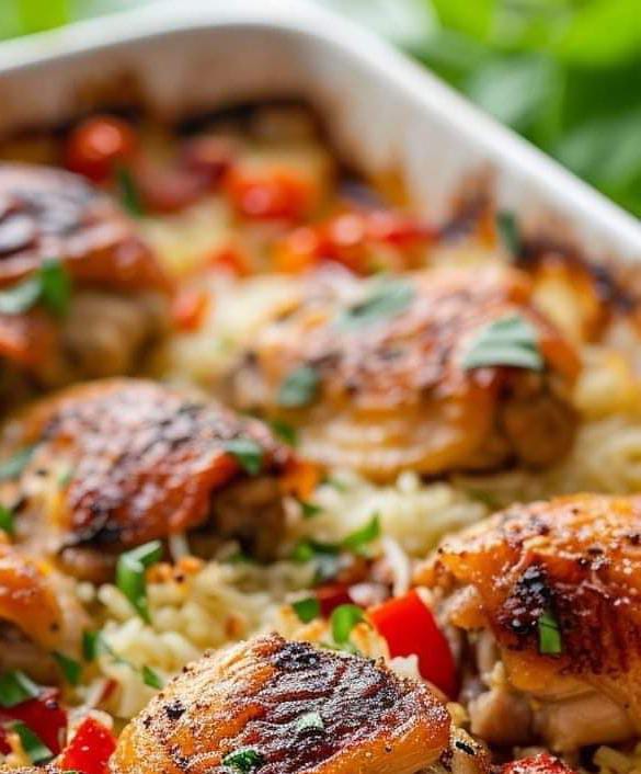 Italian Chicken Rice Casserole Recipe