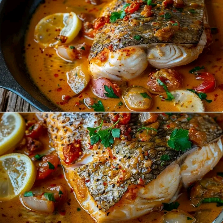Red Snapper with Creamy Creole Sauce