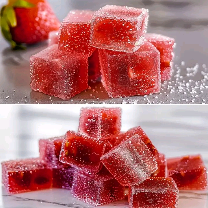 Tangy Homemade Sour Strawberry Gummies