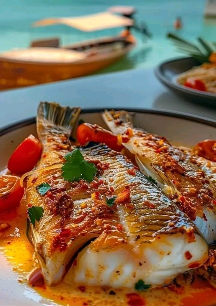 Red snapper with creamy Creole sauce